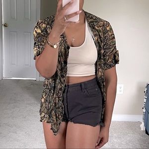 Vintage sag harbor button front blouse